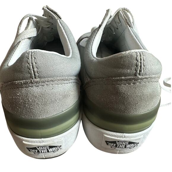 Vans Gray/Green Old Skool Platform Sneakers- 7.5M/9W - Picture 4 of 8